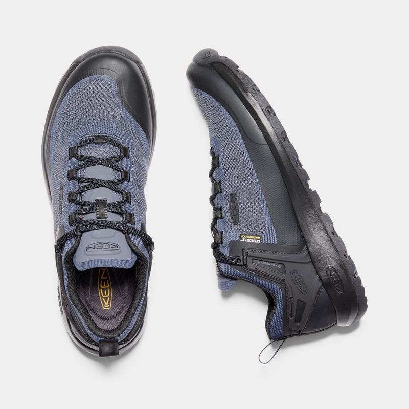 Zapatillas Trekking Keen Hombre Colombia - Keen Citizen Evo Waterproof Azules/Negras (FMIRH3405)
